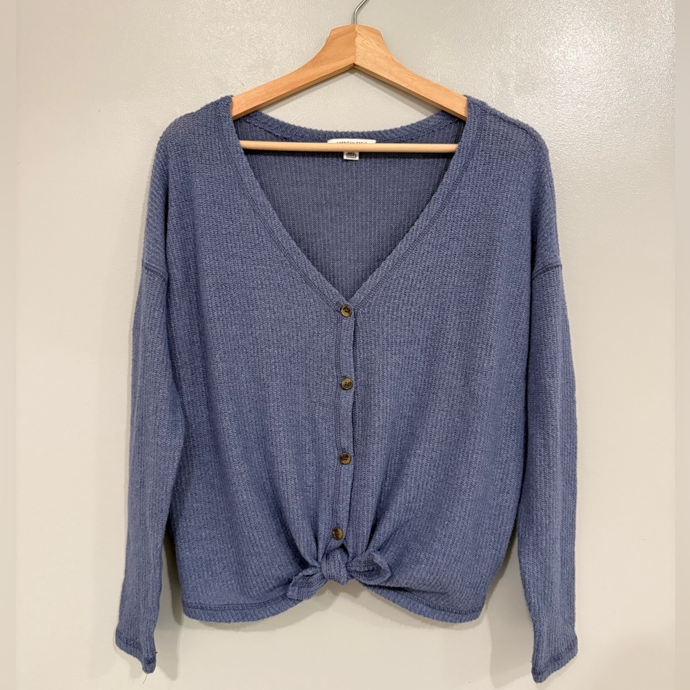 American Eagle Tie-Front Sweater